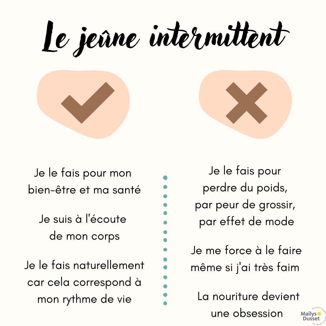 Le jeûne intermittent Comment adapter mon alimentation?